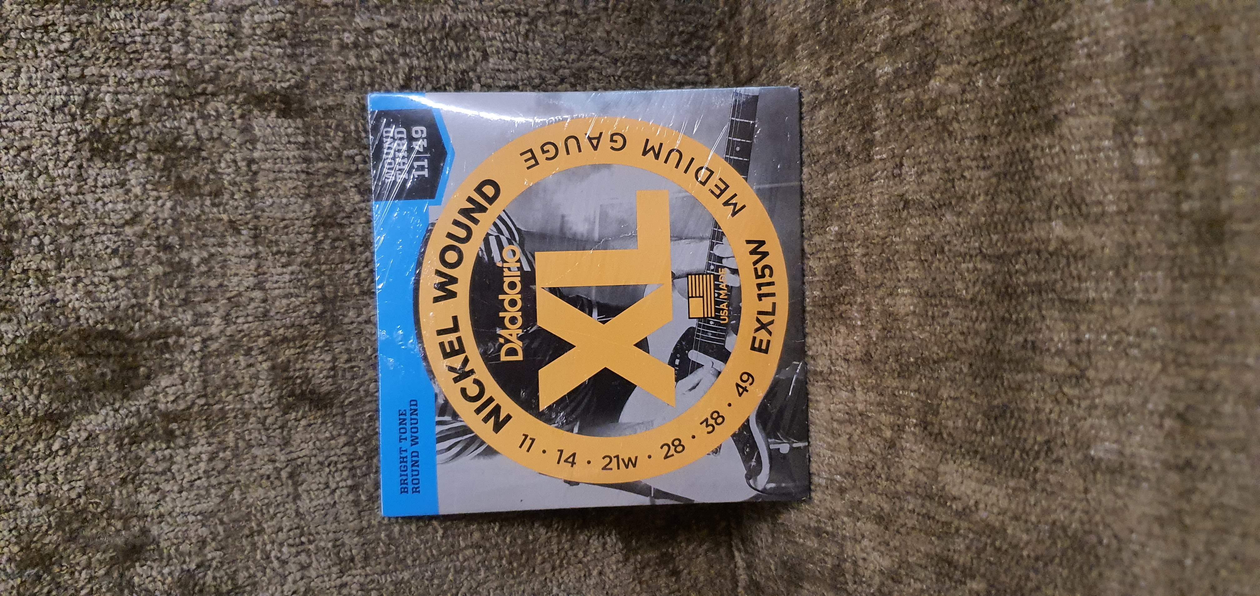 สายกีต้าร์ไฟฟ้า D'Addario Nickel Wound 11/49 EXL115W